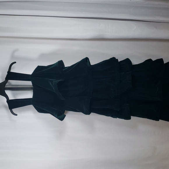 Buru Teagan Deep Green Velvet‎ Convertible Mini to Maxi Dress - SZ XS/S - NWT - Picture 8 of 16